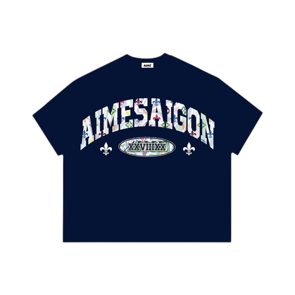 [Ver3] Áo Thun Boxy AIMÉ Cotton Cổ Tròn Nam Nữ "AIMESAIGON XXVIIIXX" Áo Phông Nữ Form Rộng Nữ Mùa Hè Kiểu Đẹp Nam Nữ | BigBuy360 - bigbuy360.vn