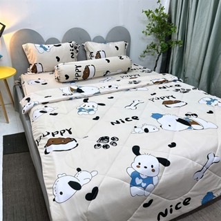 Bộ ga gối thun lạnh mẫu Cún Snoppy ( 5 màu) đủ kích cỡ may theo yêu cầu / chăn ga gối Minh Anh