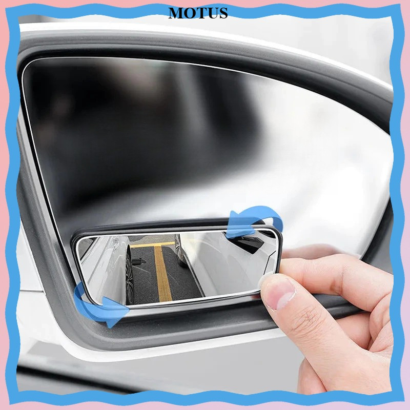 2 Chiếc 360 Độ Có Thể Điều Chỉnh Điểm Mù Gương Ô Tô Phụ Trợ Chiếu Hậu Gương lồi Khung Tròn Gương Góc Rộng Cho Ô Tô Ngược