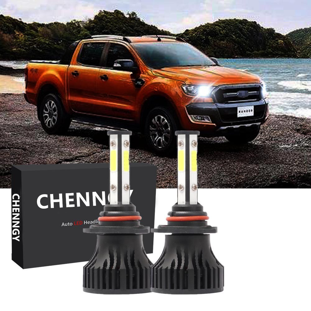 2PC Sáng 6000K Trắng 9005 Đèn Pha LED Bóng Đèn Chùm Cao Cho Xe Ford Ranger 2019