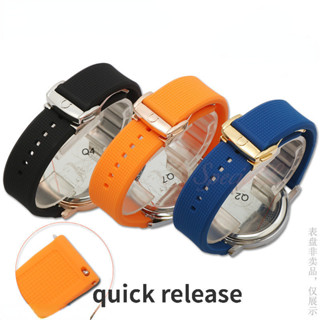  Dây đeo đồng hồ cao su silicon 18mm 19mm 20mm 21mm 22mm cho Omega De Ville 300 Aqua Terra 600 Planet Ocean Omega Dây đeo đồng hồ có khóa gấp 