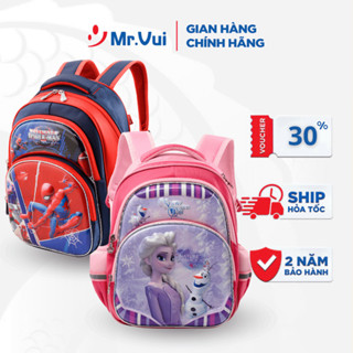 Balo học sinh Mr Vui BLH 996 cho bé học cấp 1, cặp sách in hình dễ thương cho bé trai, bé gái