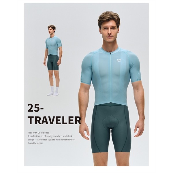 ÁO MONTON XE ĐẠP Traveler Glacier Blue