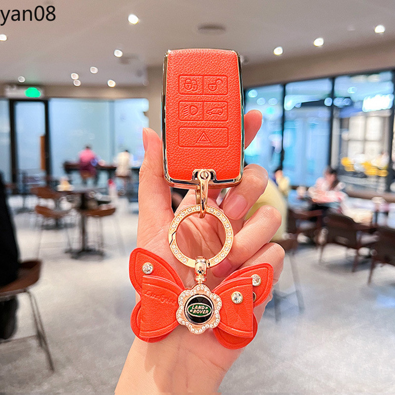 Dành Cho Land Rover Range Rover Sport Evoque Freelander TPU + Da Chìa Khóa Ô Tô Túi Bao Đựng Túi Cho