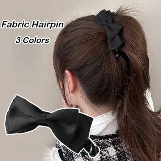 Thời Trang Màu Vải Nơ Chuối Kẹp Tóc Đuôi Ngựa Đơn Giản Kẹp Tóc Phụ Kiện Tóc Cho Nữ