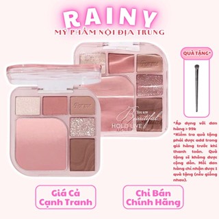 [HOLD LIVE] Bảng phấn mắt 6 ô kèm má hồng Hold Live Pleasing Coloring Pink Mist HL770
