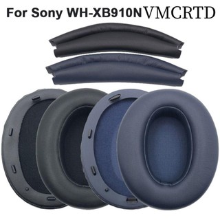 VMCRTD Đệm tai thay thế, Miếng đệm tai xốp tai nghe, Phụ kiện tai nghe Miếng đệm tai nghe Băng đô Tai nghe Earmuff cho WH-XB910N