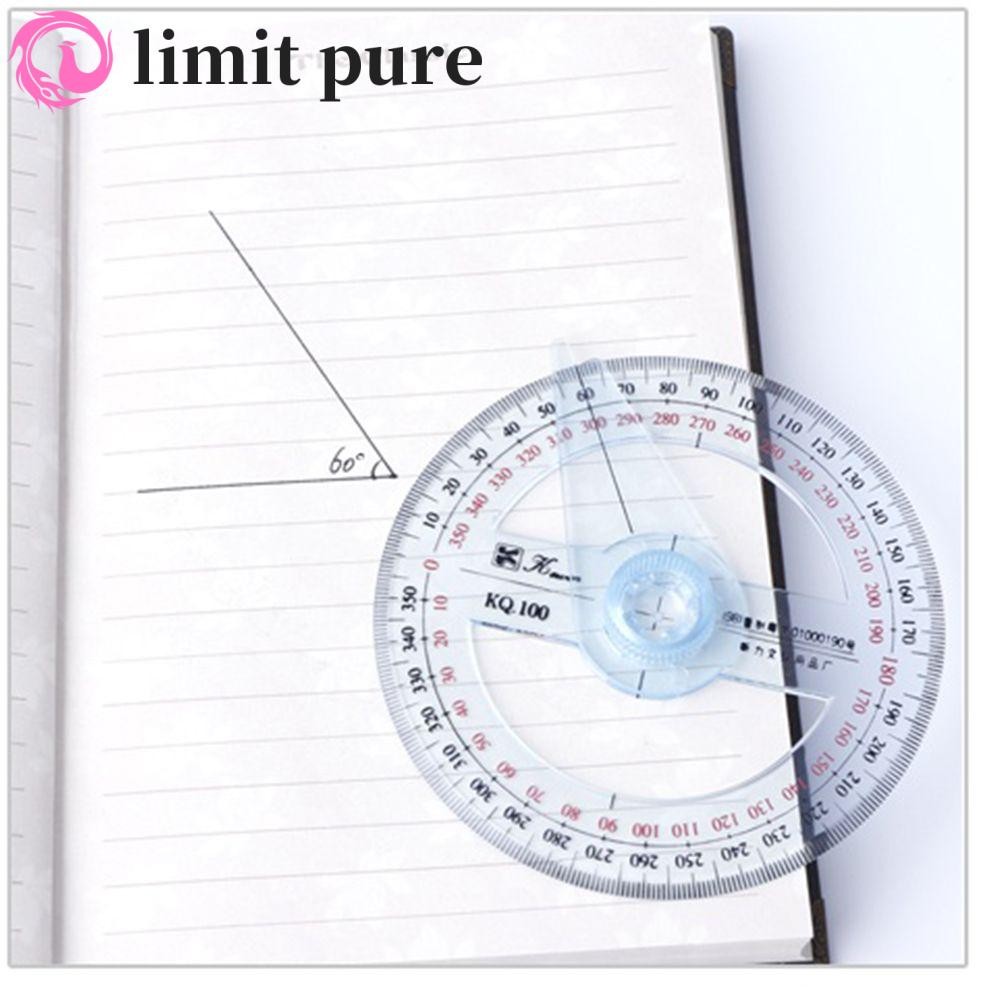 Máy đo độ chính hãng GIỚI HẠN Nhẹ. Hình học Toán học Bền 360 độ Thước góc con trỏ tròn đầy đủ