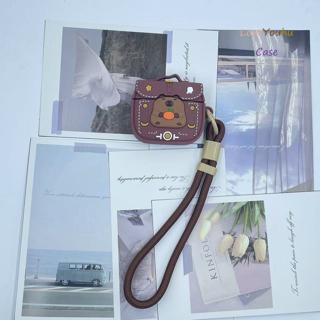 Loveyouhu Dành Cho GOOJODOQ J201 J206 Vỏ Tai Nghe & Dây Có Thể Điều Chỉnh Mẫu Cặp Cá Tính Case ốp ta