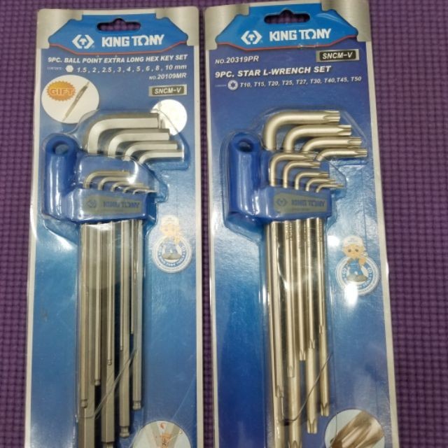 Bộ lục giác kingtony 9 cây hàng xịn taiwan chính hãng (20109MR & 20319PR)