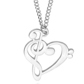 Nữ Âm Nhạc Note Vòng Cổ Bạc Vàng Trang Sức Quà Tặng Cho Người Yêu Âm Nhạc