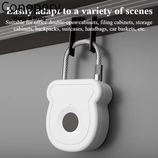 Khóa vân tay CONOPERY, Sạc USB 0,5 giây Mở khóa ổ khóa thông minh, Khóa cửa chống trộm không cần chìa khóa ABS