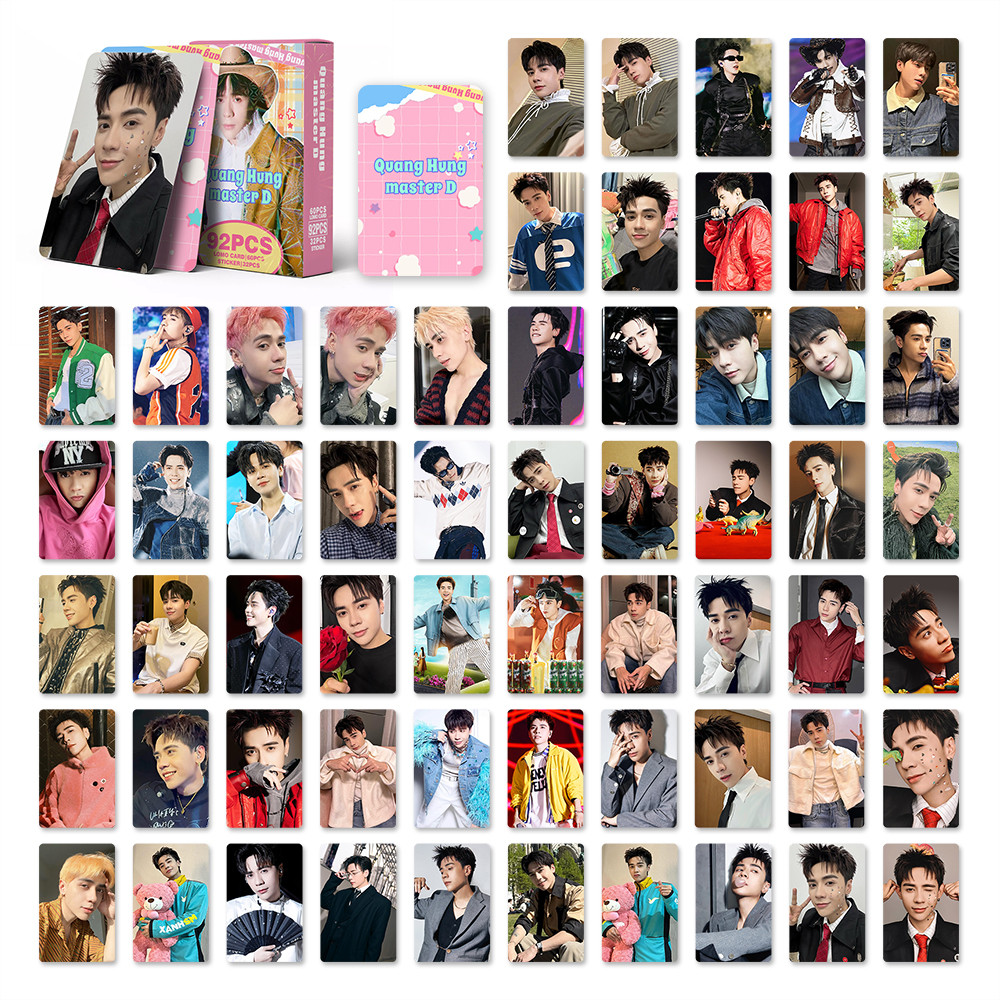 92 Cái / hộp Ngôi Sao Việt Nam QuangHungmasterD Lomo Cards Rhyder Negav Nieuwuhai Dương Domic Dán Ph