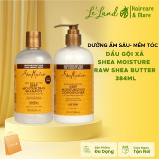 Dầu gội xả Shea moisture SheaMoisture Raw Shea Butter Moisture Retention Shampoo cho tóc hư tổn