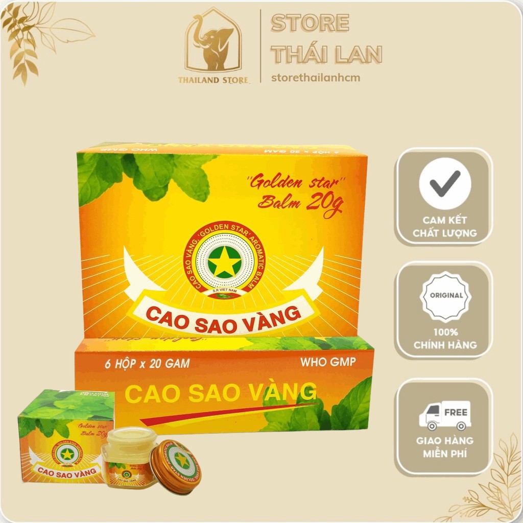 [SiZE 20G] Cao Sao Vàng VIỆT NAM [GOLDEN STAR BALM] Dược TW3 20gr
