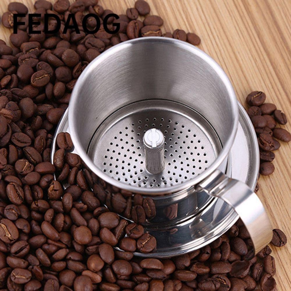 FEDAOG Máy lọc cà phê Việt Nam Moka Pots Cốc lọc thả cốc