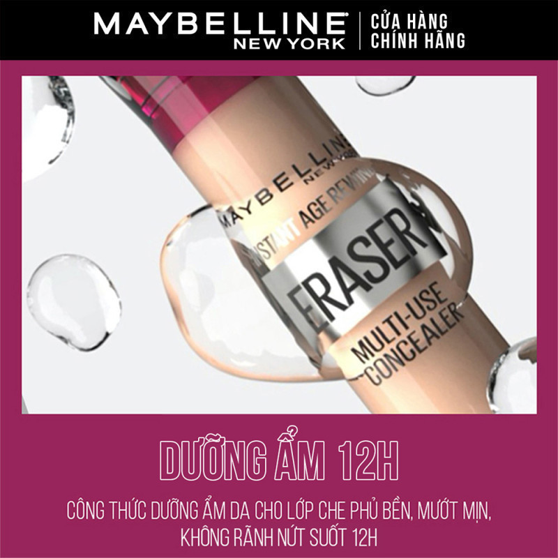 Bút Cushion Che Khuyết Điểm Đa Năng Instant Age Rewind Eraser Multi-use Concealer Maybelline New York 6ml | BigBuy360 - bigbuy360.vn