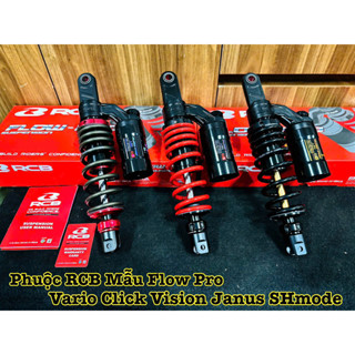 Phuộc Bình Dầu RCB Mẫu ( FLOW - PRO ) Gắn Cho Vario / Click / Vision / SH Mode Chính Hãng RCB>>>
