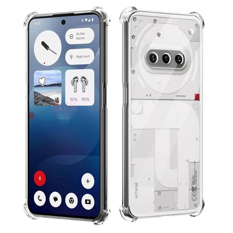 Ốp lưng TPU trong suốt cho Nothing Phone 3a, vỏ bảo vệ cho Nothing Phone (3a) Pro, bốn góc chống sốc