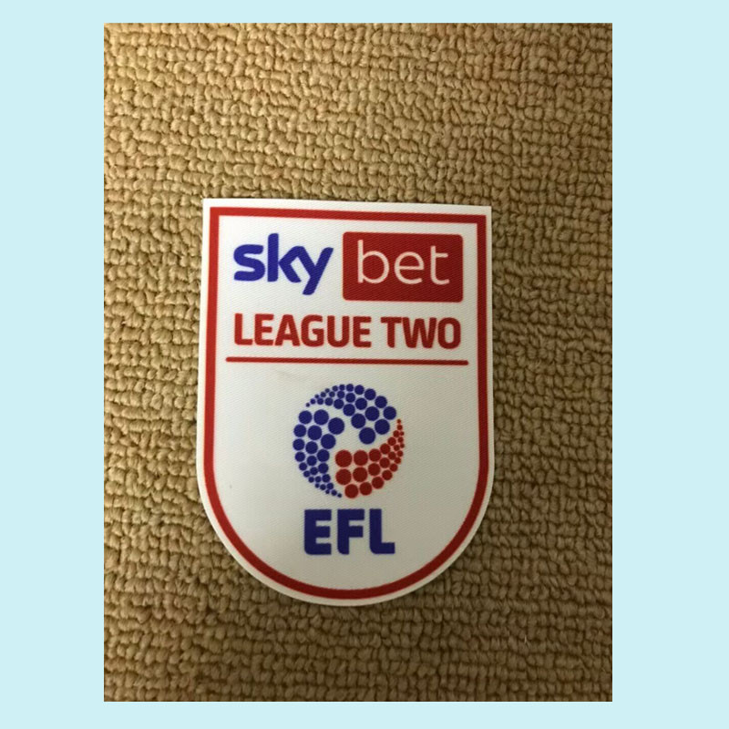 Miếng dán huy hiệu bóng đá truyền nhiệt League Two Patch
