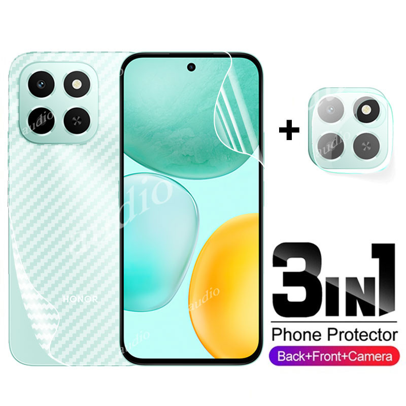 Honor X6C 4G 3in1 Mặt Sau Ống Kính Hydrogel Phim Dành Cho honor X6C HonorX6C 4G 2025 Điện Thoại Thôn