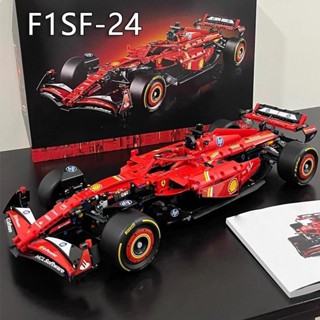 Tương thích với LEGO 42207 Technic Series mô hình xe đua siêu tốc Ferrari SF-24F1, đồ chơi lắp ráp khối xây dựng
