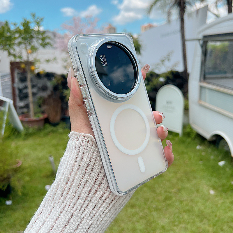Ốp sạc không dây từ tính bằng Laser dần dần đầy màu sắc cho Xiaomi 15 Ultra 14T 14T Pro Poco X7 Pro 