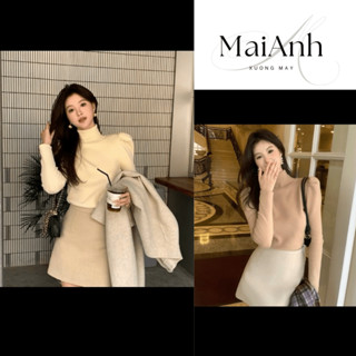  Chân Váy Dạ Ép Dáng chữ A Basic Cạp Cao Tôn Dáng Thu Đông 2025 Chân váy Dáng A chất Dạ Dày Dặn Siêu Xinh Hottrend 