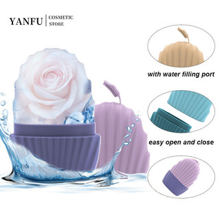 Con lăn mặt đá Đường viền mát xa Massage mắt Mặt Ice Applicator Lưới đá làm đẹp bằng silicon nóng Giảm sưng tấy 
