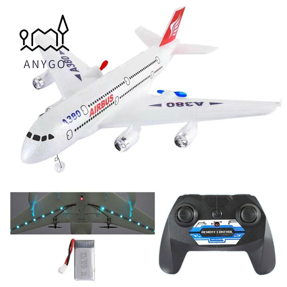YRBWDYZDH Máy Bay Đồ Chơi Trẻ Em Bé Trai Quà Tặng Cho Airbus A380 2.4G 2 Kênh RC Glider