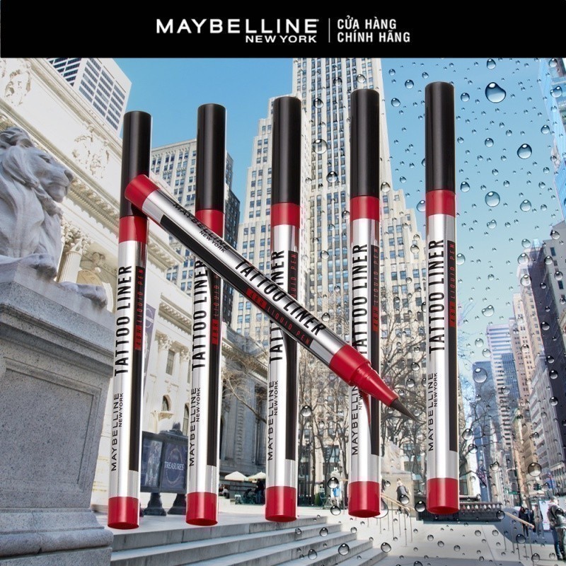 Bút Kẻ Mắt Nước Đen 48H Đậm Màu Bền Màu Không Lem Không Trôi Maybelline New York Tattoo 48h Liquid Pen EyeLiner 1g | BigBuy360 - bigbuy360.vn