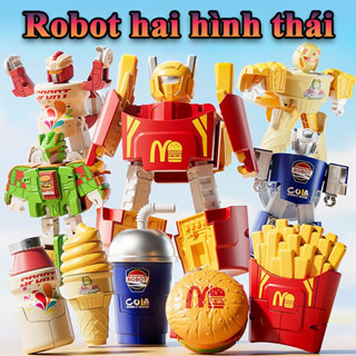Trẻ Em Biến Hình Robot Kép Hình Thức,Đồ Chơi Thực Phẩm Thay Hình Mech Cho Trẻ Em,Quà Tặng Sinh Nhật