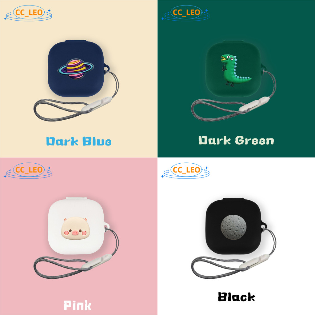 For EarFun Air Pro4 Case Silicone One-piece Soft Case Creative Lanyard Pendant EarFun Air Pro4 Carto