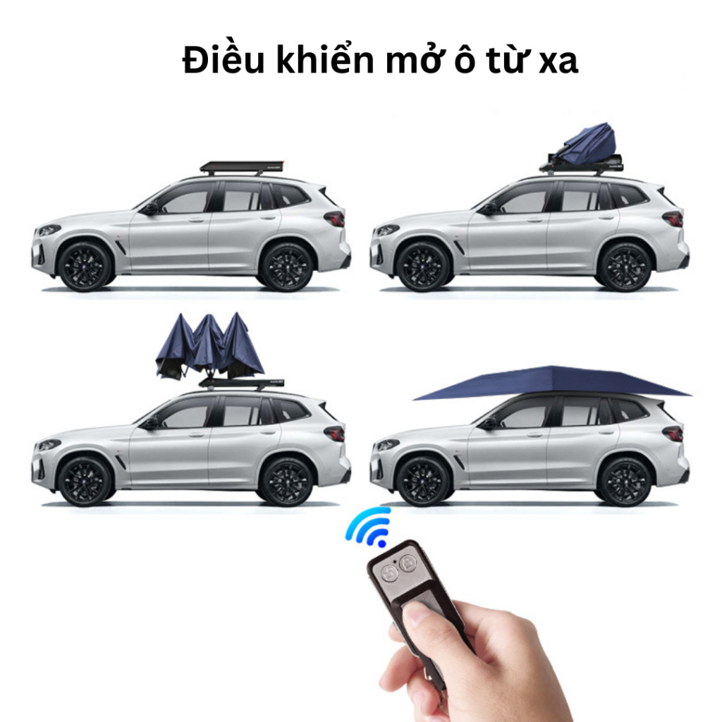 Ô che nắng gắn cố định trên nóc xe