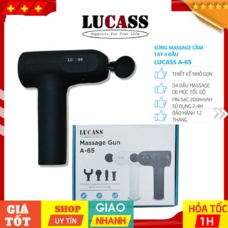 ✅ Súng Massage Cầm Tay Lucass Massage Gun A-65 (A65) | Công Nghệ Mỹ  -VT1065