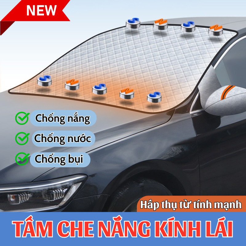 Bạt Che Nắng Kính Trước Xe Hơi Lily's Decor – Cách Nhiệt Tốt, Bảo Vệ Nội Thất, Phù Hợp Mọi Thời Tiết