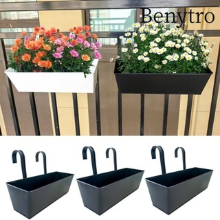 Benytro Chậu hoa treo BENYTRO, Chậu trồng cây ngoài trời bằng sắt chịu thời tiết, Thùng hàng rào Hộp cửa sổ treo tường chống gỉ