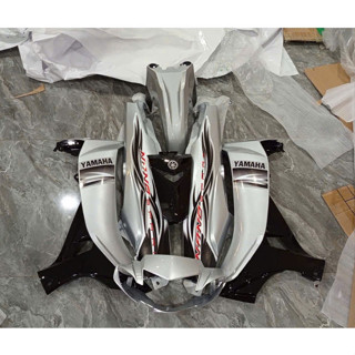 Dàn áo xe Sirius 50/110cc - Yếm trong Đen + Full Bạc + Tem Nano - Nhựa ABS cao cấp Tặng Tem PVC 3 lớp