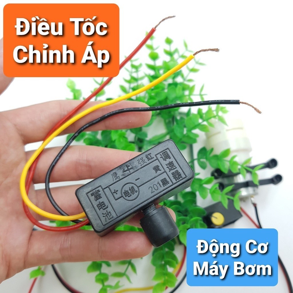 Chiếc áp điều chỉnh bơm mini 12v , Điều tốc chỉnh tốc độ motor 12v, máy bơm mini 12v, motor 775 ...