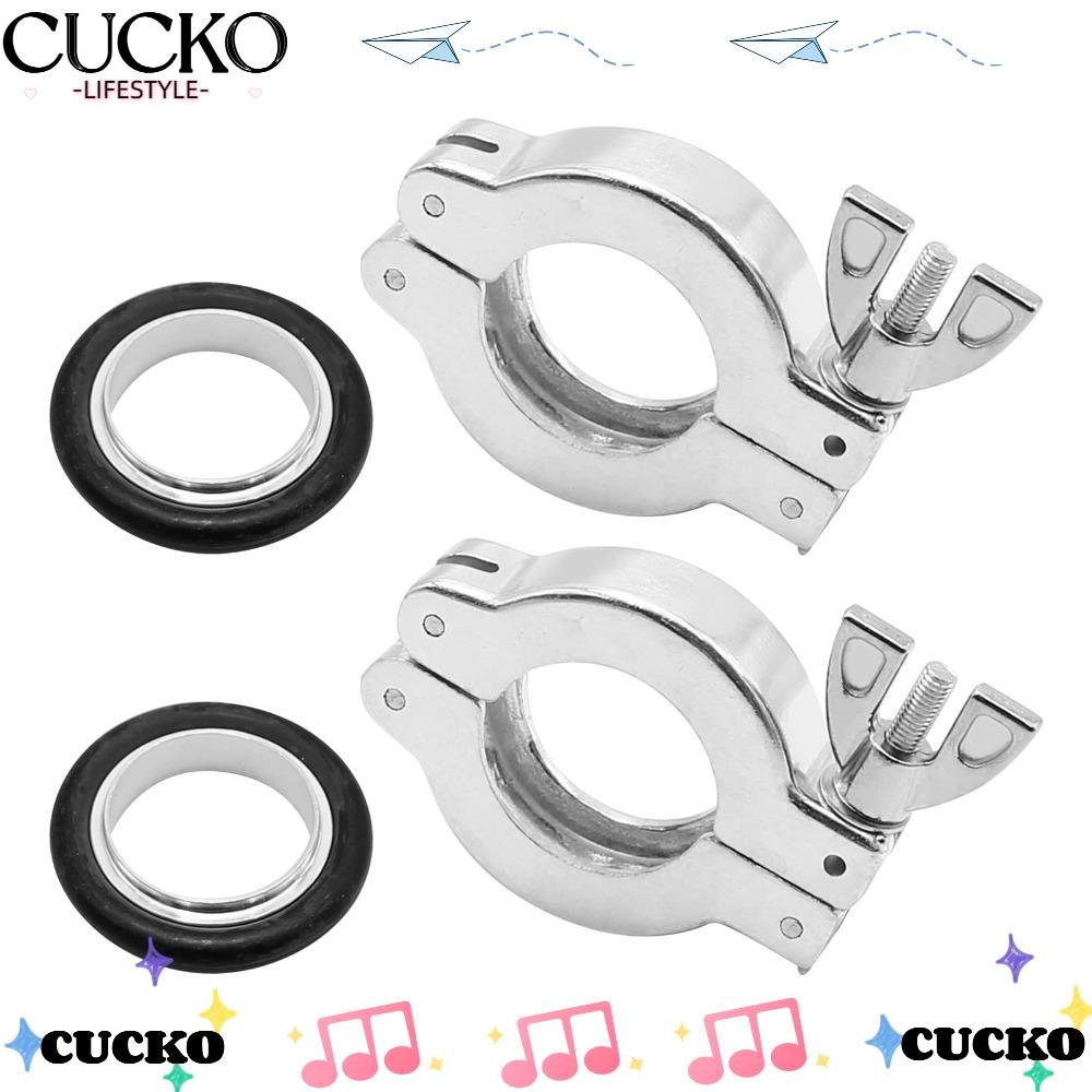 Kẹp nhôm CUCKO KF25, Vòng định tâm bằng nhôm màu bạc O TYPE, Cao su màu đen bền KF25 Cánh đai ốc bản