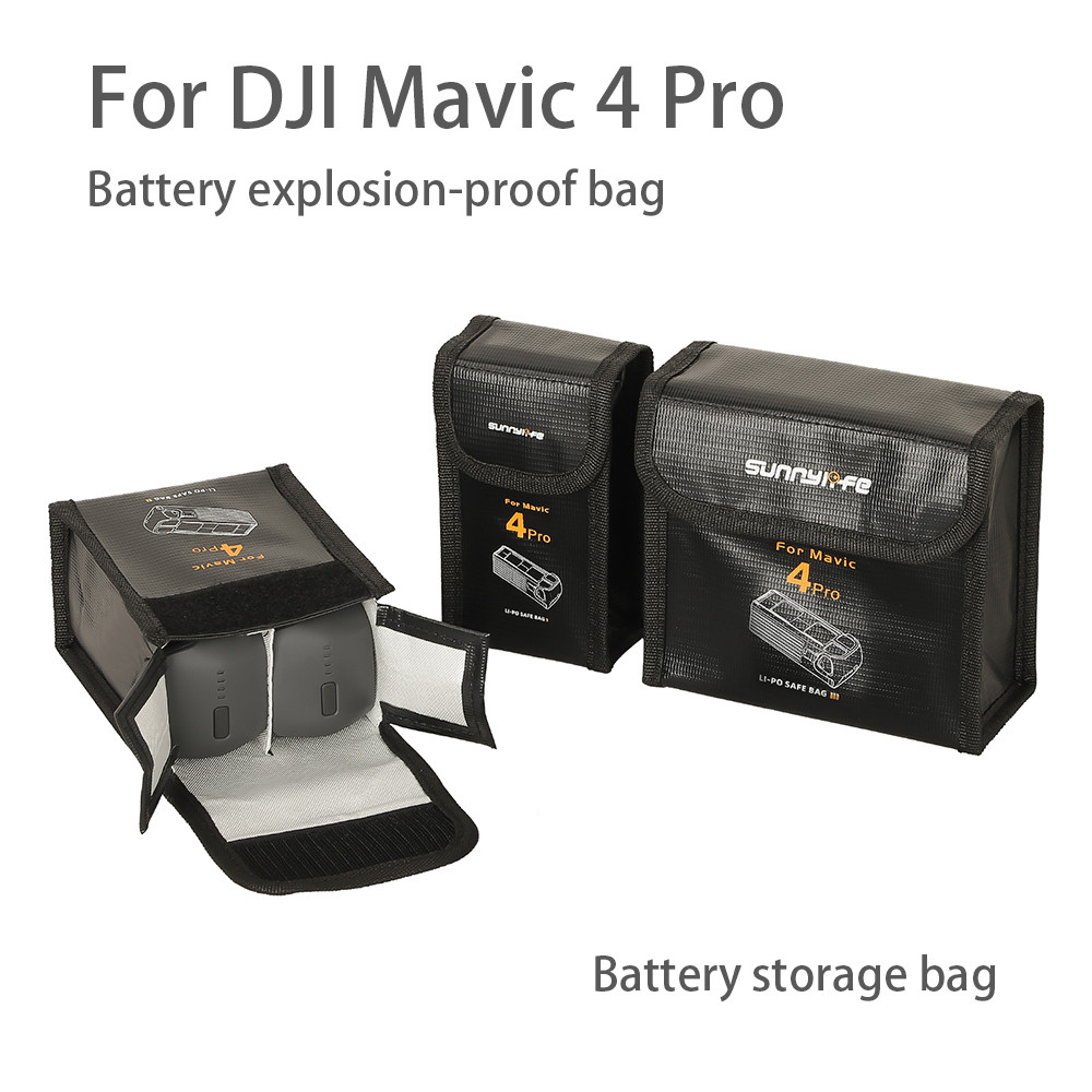 Dành cho túi chống cháy nổ pin DJI Mavic 4 Pro Tương thích với túi đựng pin máy ảnh DJI Mavic 4 Pro