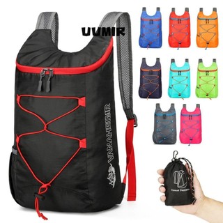 Ba lô thể thao UUMIR, Ba lô có thể đóng gói ngoài trời siêu nhẹ có thể gập lại, Vải Nylon chống thấm nước đa chức năng Đi bộ đường dài Daypack Cắm trại Đi bộ đường dài mang theo
