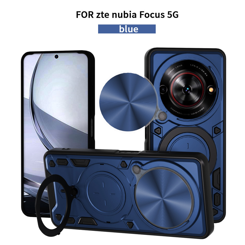 Vỏ giáp chống sốc cho ZTE Blade A75 Nubia Focus 5G Giá đỡ vòng trượt Bảo vệ ống kính cho ZTE Blade A
