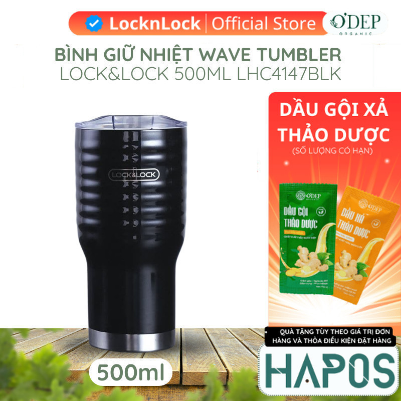 Ly giữ nhiệt Wave Tumbler 750ml Chính hãng LocknLock LHC4148BLK - HAPOS OFFICIAL