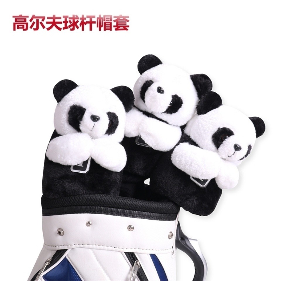 Golf Animal Wood Cover Panda Golf Cap Cover Cartoon No. 1 Vỏ Nắp Gỗ