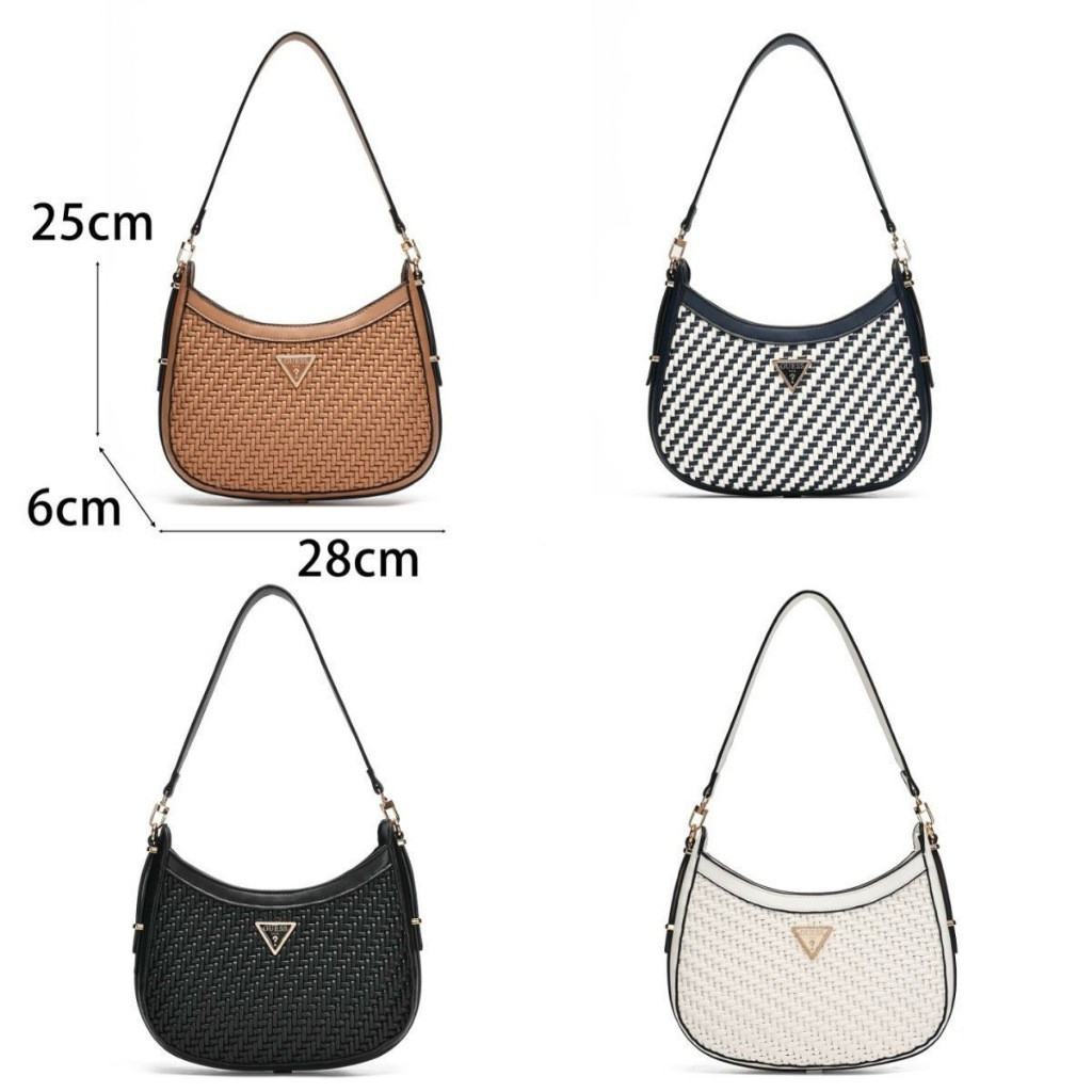 Túi đeo vai nách GUESS thêu dây dệt đơn túi xách nách túi xách nữ