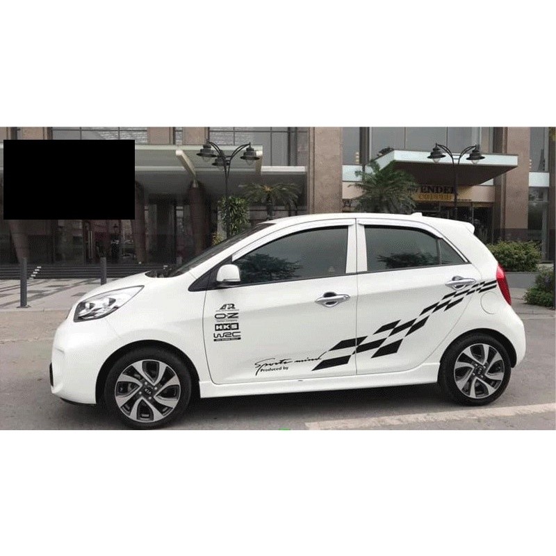 Tem Sườn Xe Ô Tô KIA morning,Team Decal Oto Kia,tặng kèm tem chữ kí theo yêu cầu hoặc tem nắp bình x