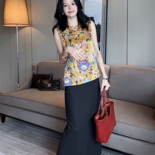 Áo vest nữ phong cách Trung Quốc mới, retro, thủ công nặng, áo vest in thời trang cao cấp mới, thanh lịch