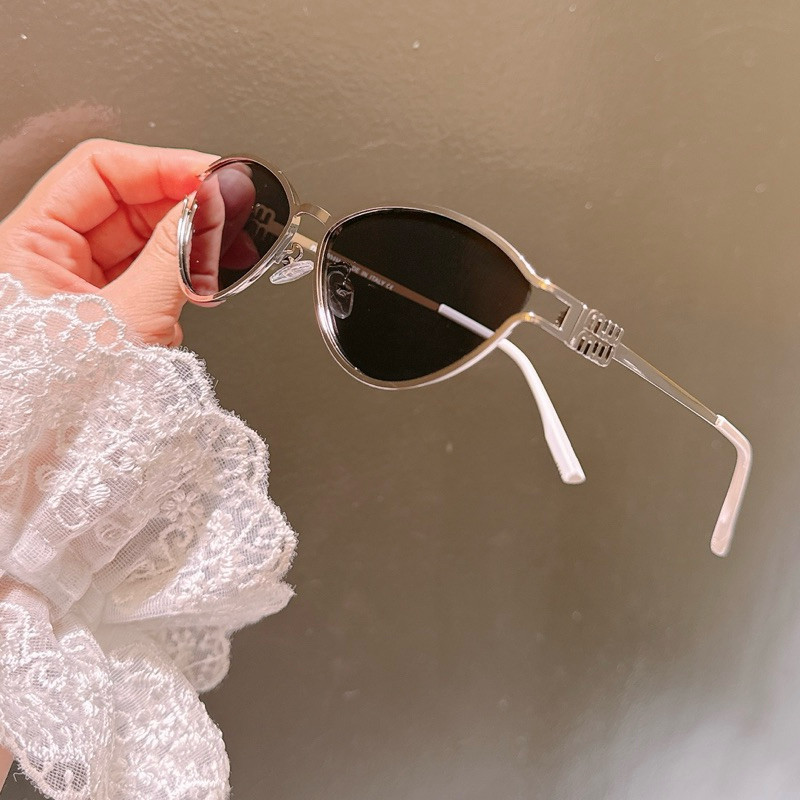 HCM [LOẠI 1] Mắt Kính Nữ Mắt Mèo Xếch Gọng Kim Loại M IU MEO MIN HOTTREND