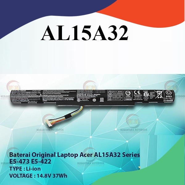 Pin Laptop Acer AL15A32, Aspire V3-574G E5-473G E5-573G AL15A32